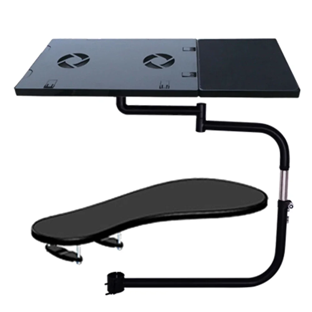 Stainless Steel Clamp Keyboard Support For Laptop Stand Sports Chair Mouse Table Versatile