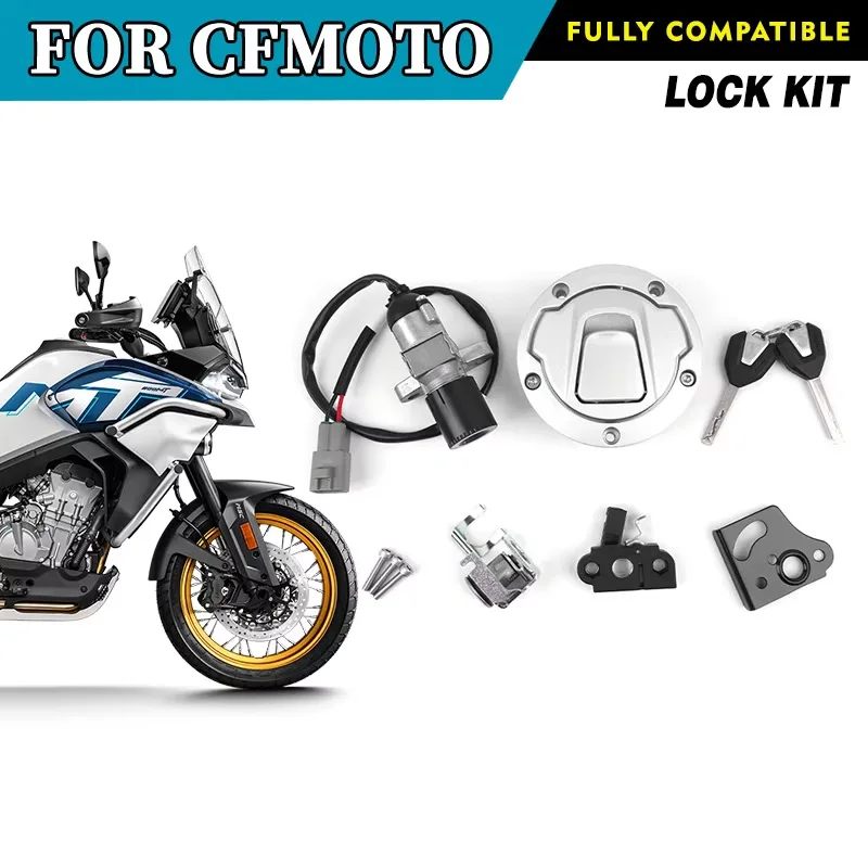 For CFMOTO 800MT Lock Kit  CF800MT CF800-5 800 MT MT800 Lock combination Motorcycle Original Parts