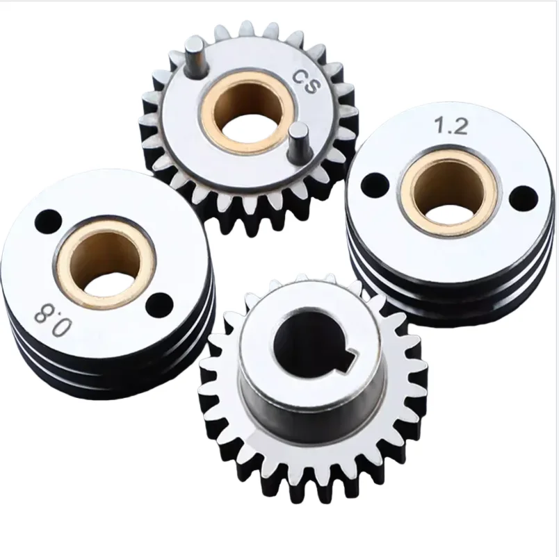 

Аксессуары для сварочного пистолета с экранированной горелкой CO2, 0,8/1,0/1,2/1,6, рулоны подачи проволоки, двойной приводной провод, прижимное колесо, пассивная шестерня