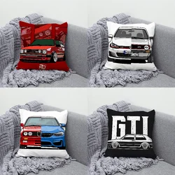 G-Golf G-GTI Car Pillow Case Soft Cushion Cases for Farmhouse Sofa Decor Home Decorations and Protector Pillow Case