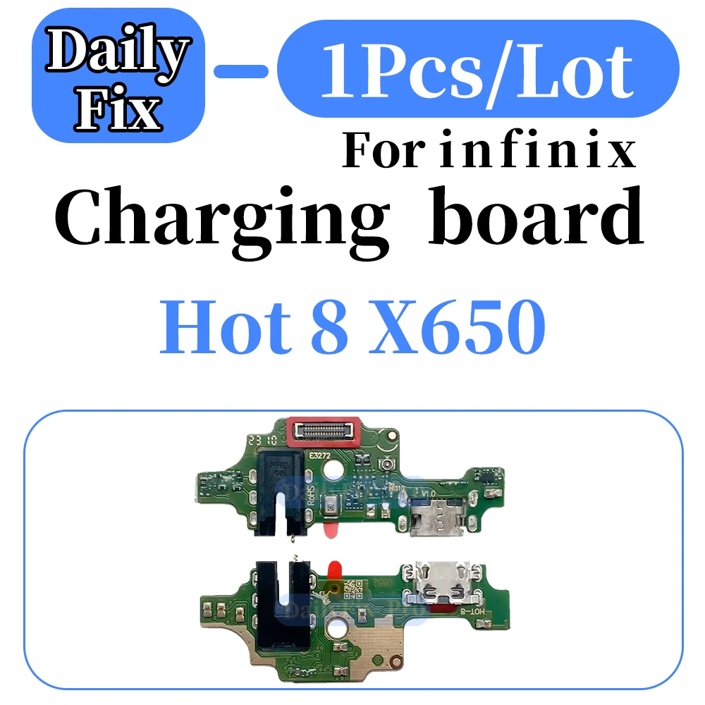 Picture 3: Suitable for Infinix Note 7 Lite X656 Phone Bottom Charging Board USB Port Replacement Repair
