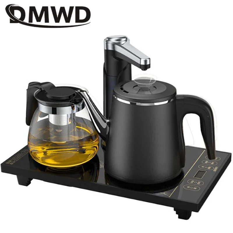 DMWD Household Electric Kettle Automatic Pump Water Machine Tea Maker Heating Pot Set Boiler Drinking Dispenser Auto-off 220V