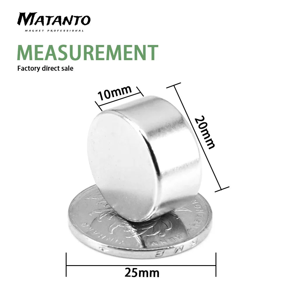 2/5/10/15pcs 20x10mm Powerful Magnets Permanent Round Magnet 20x10mm Neodymium Magnetic Super Strong Magnet 20*10mm