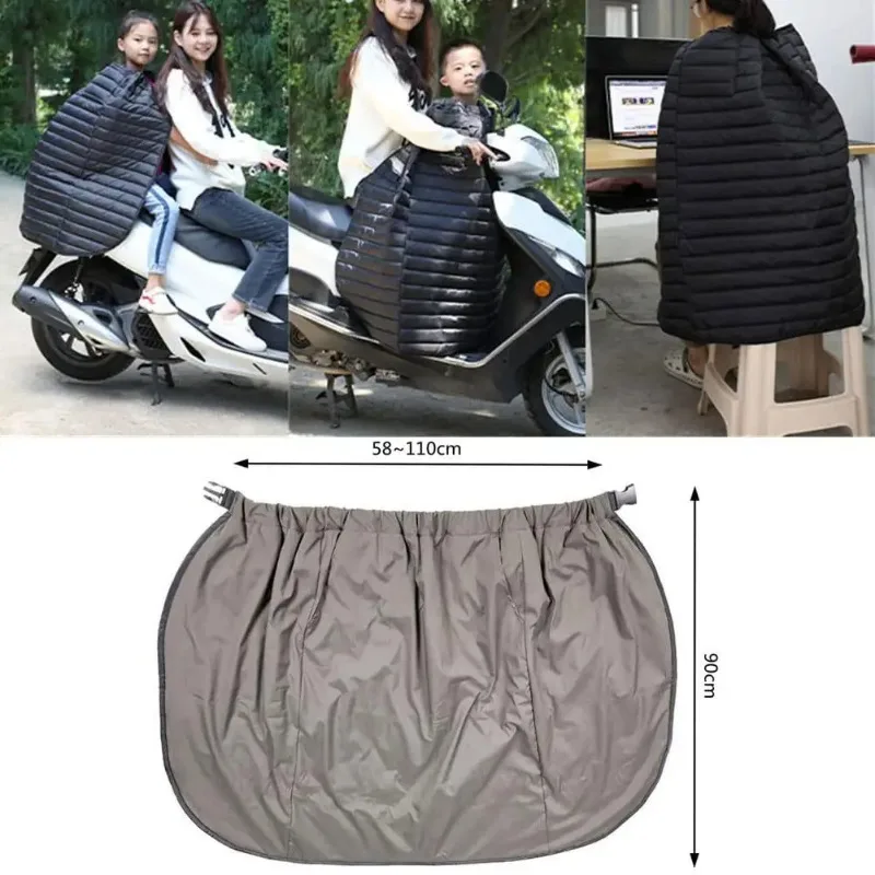 Couvre-jambes coupe-vent pour moto, couvre-genoux, plus chaud, tablier, couette, hiver, accès à la conduite, 1 pièce