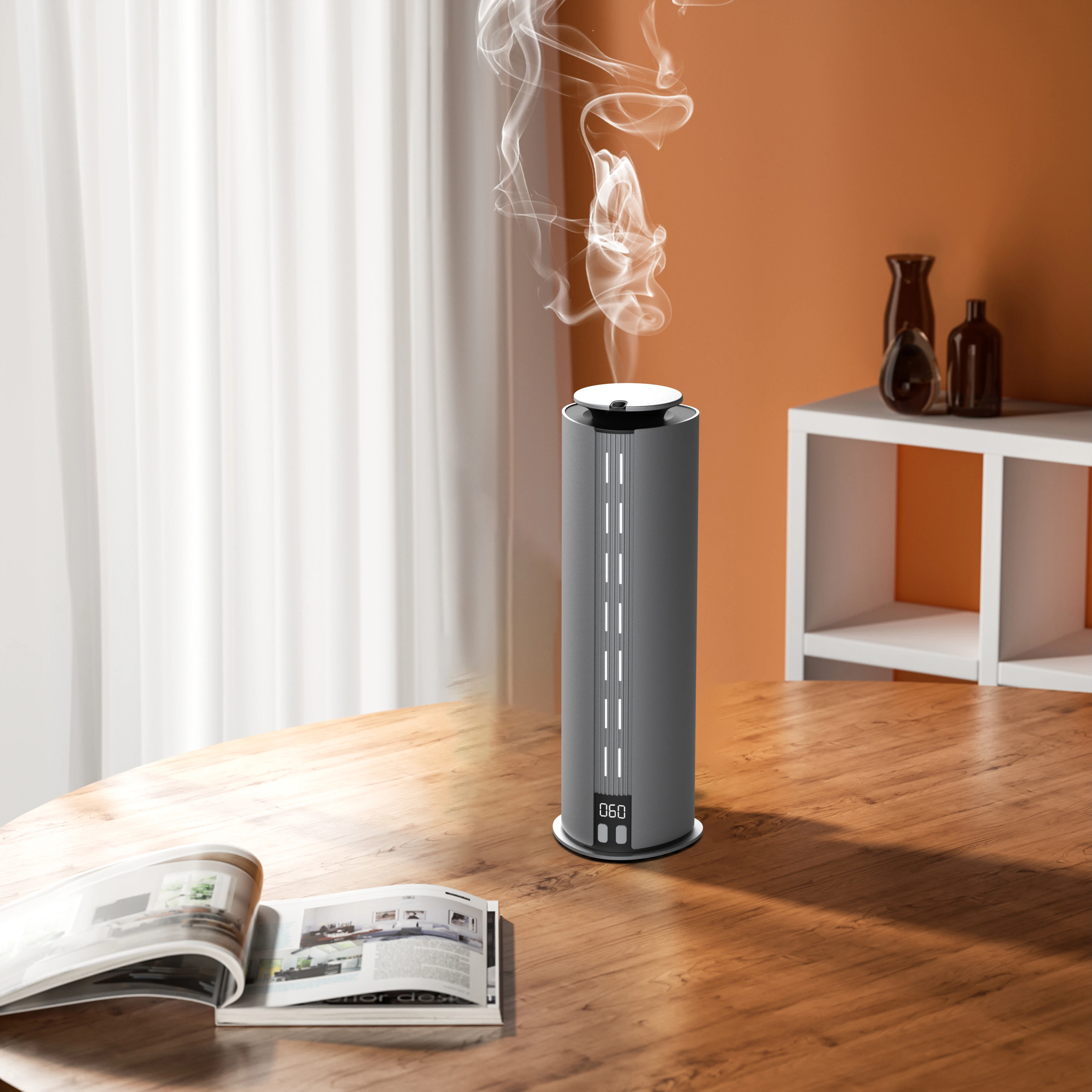 Luxury Aluminum Electric WIFI APP Tower Perfume Fragrance Air Scent Diffuser Machine Rechargeable Aroma Diffuser