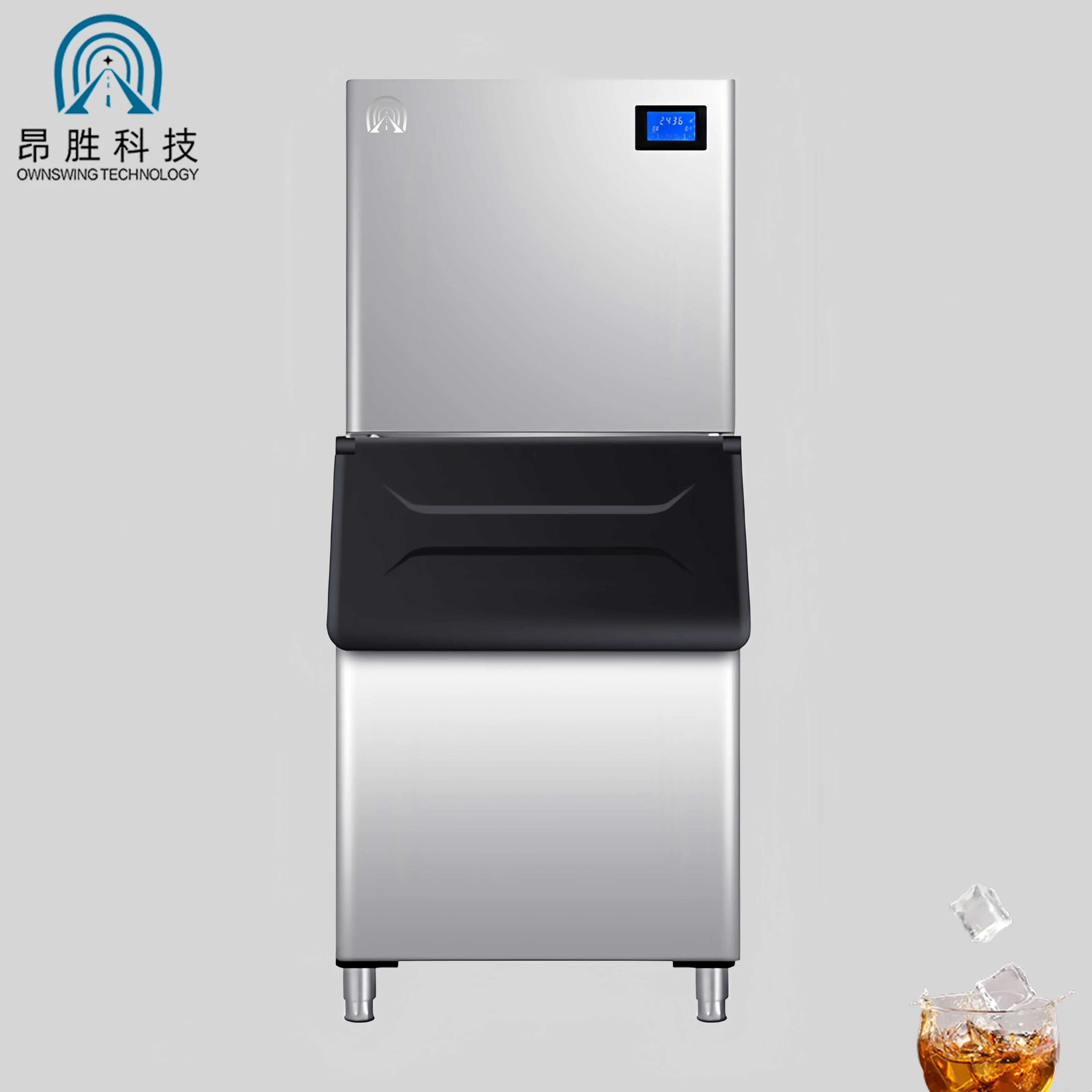 320kg Automatic Stainless Steel Commercial Big Ice Maker Machine for Business Professional Kitchen Cooling Equipment Pro