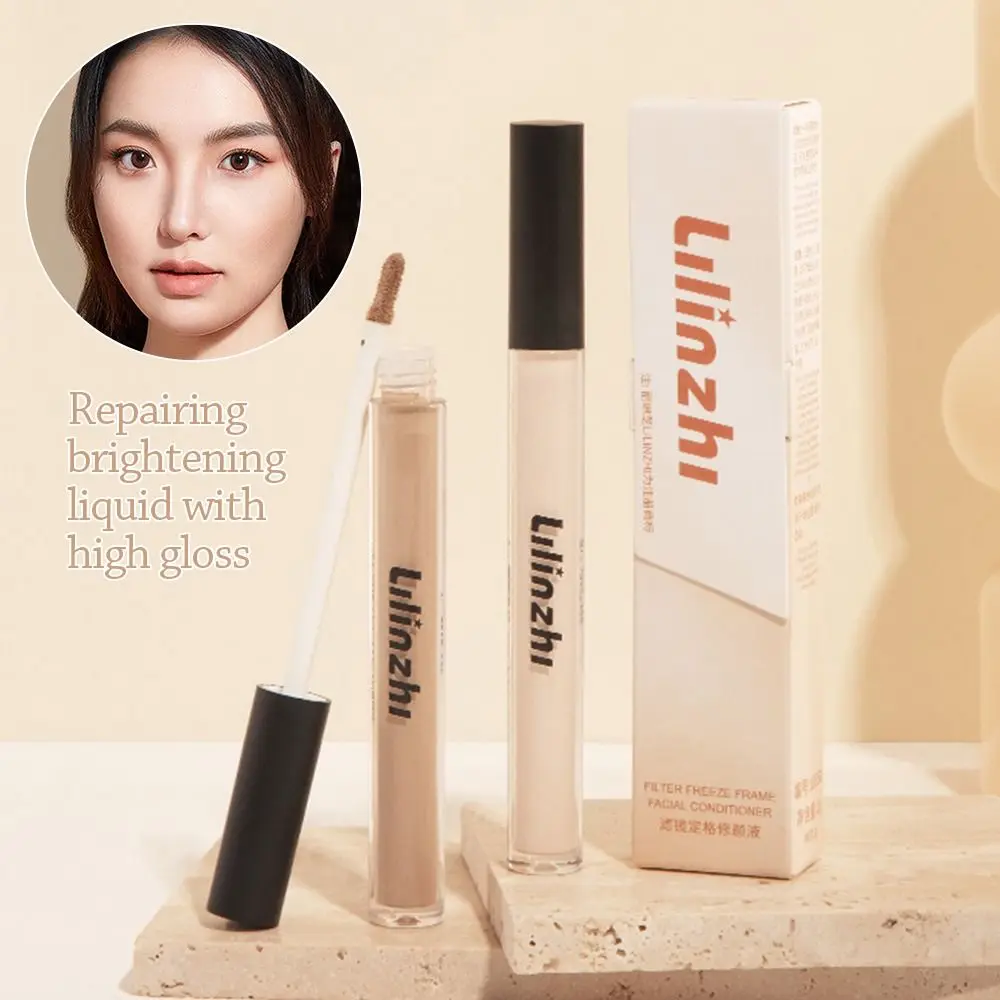Corretivo líquido para olhos à prova d'água, ilumina a pele, tom quente, contorno facial, iluminadores foscos para beleza feminina