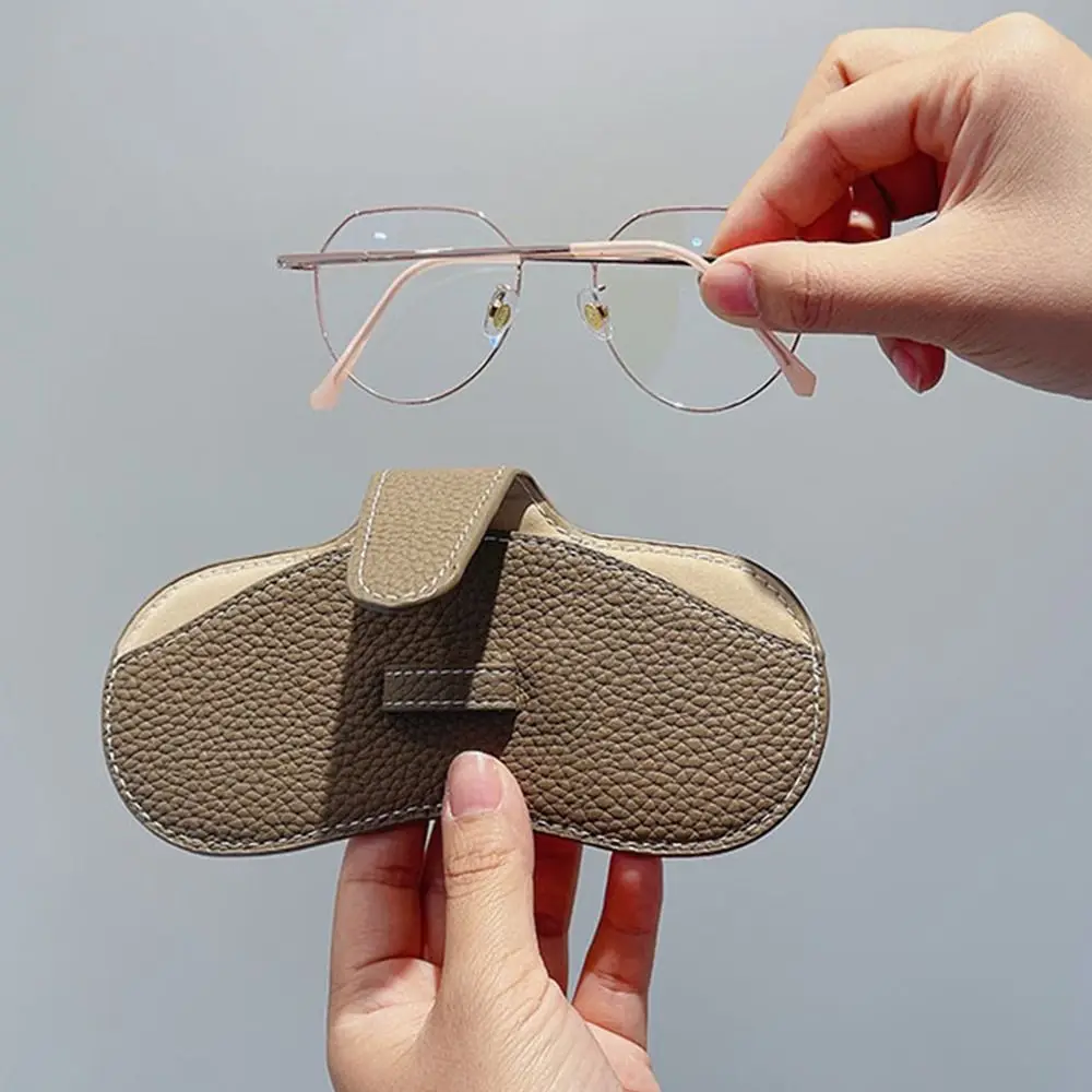 حافظة نظارات من الجلد الصناعي مضادة للضغط ، حقيبة تخزين النظارات الشمسية ، غطاء واقي للنظارات ، تخفيضات كبيرة