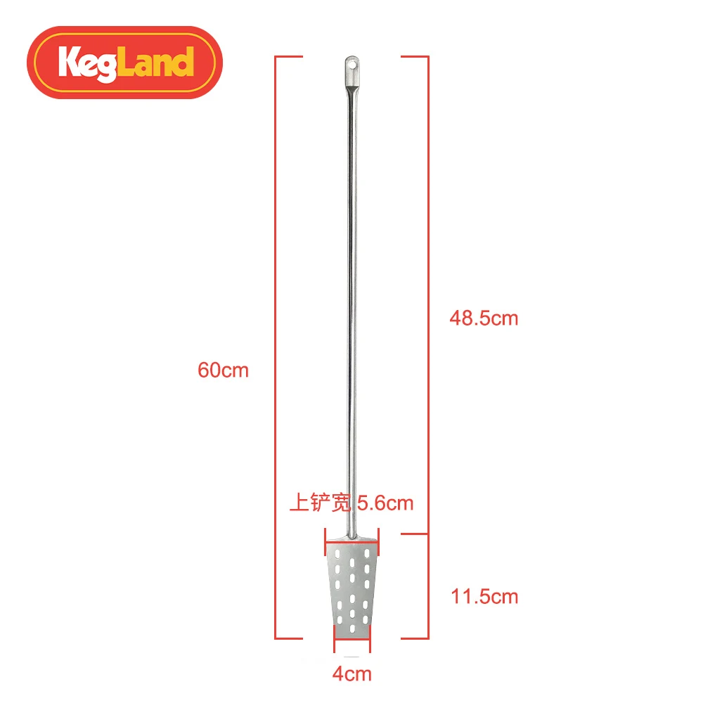 KegLand Stainless Steel Mash Paddle - 60cm Light Duty Beer Home Brewing Accessory