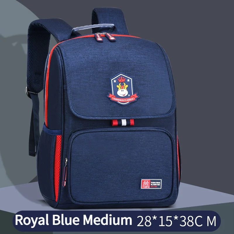 Nylon Grade 1-3 Children Large Capacity Simple Leisure Backpacks New Girl Boy Fashion Schoolbags for Primary School Students