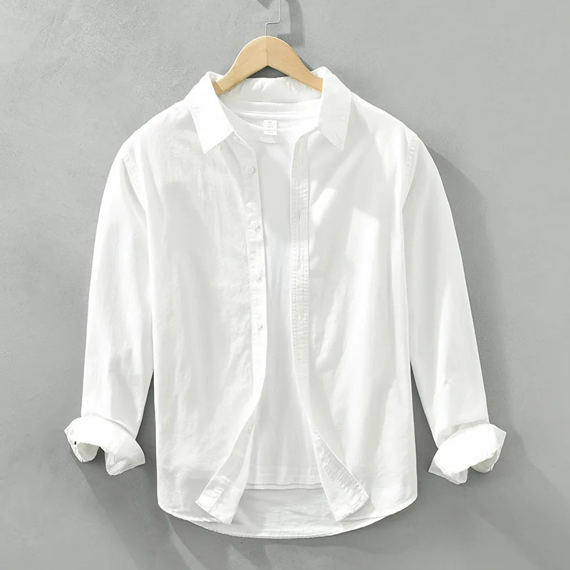 Long-sleeved Shirt Artistic Fresh Cotton Lapel