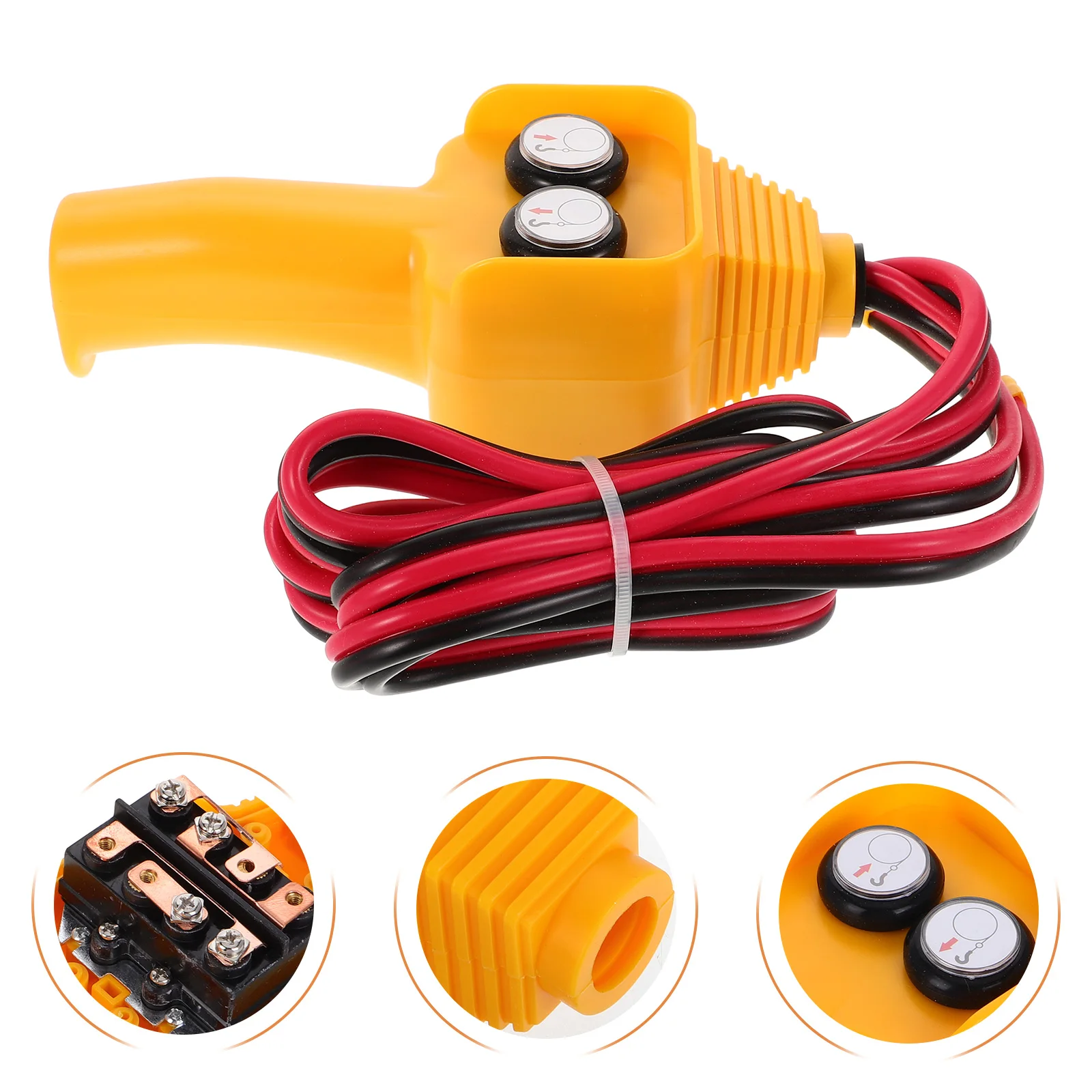 

12V/24V Winch Switch Replacement Parts Plastic Remote Control Hand Assembly For Crane Hoist Loader Efficient Reliable Switch