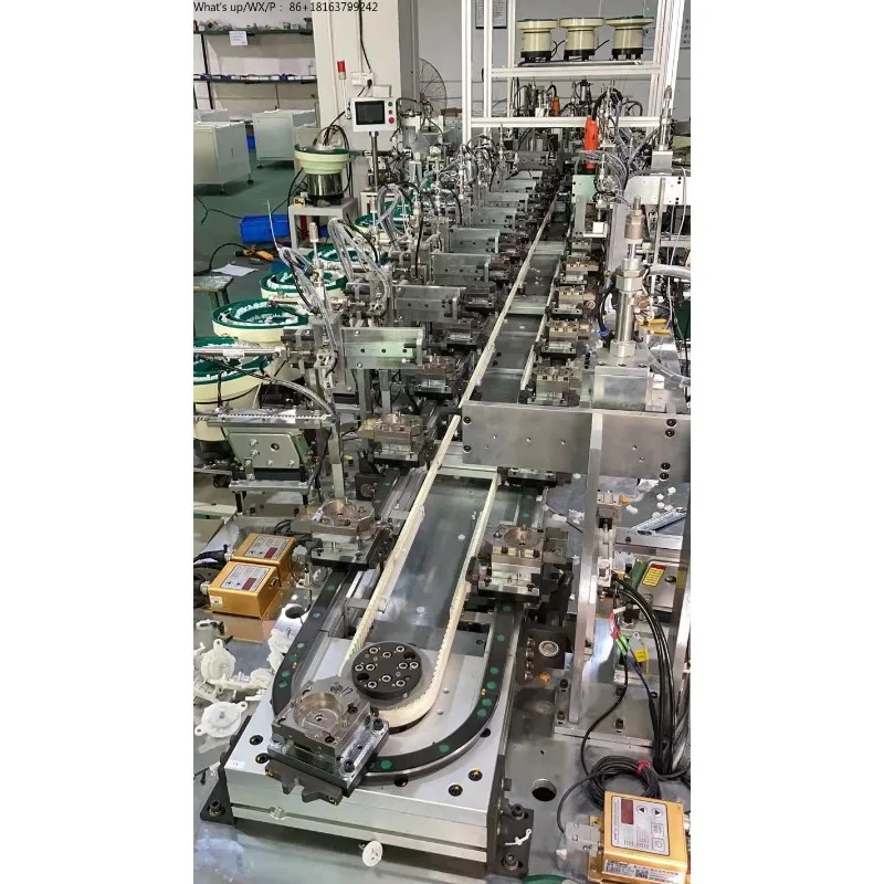 Automatic Assembly Line System Curved Circular Motion Applica to Parts Conveying Conveyor Systems