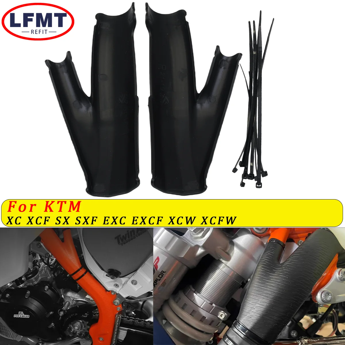 

Motorcycle Plastic Frame Cover Guards Protector For KTM SX SXF XC XCF EXC EXCF 125 150 250 300 350 450 500 2019 2020 2021 2022