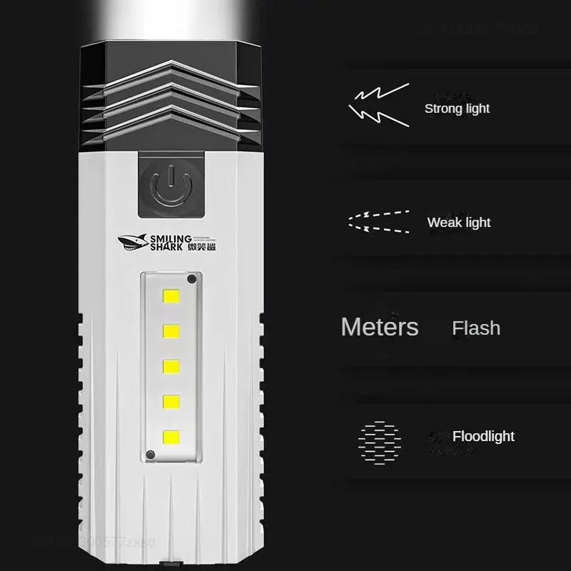 Xiaomi LED Flashlight Camping Outdoor Strong Light Mini Charging Super Bright Home Small Waterproof Emergency Belt Side Light