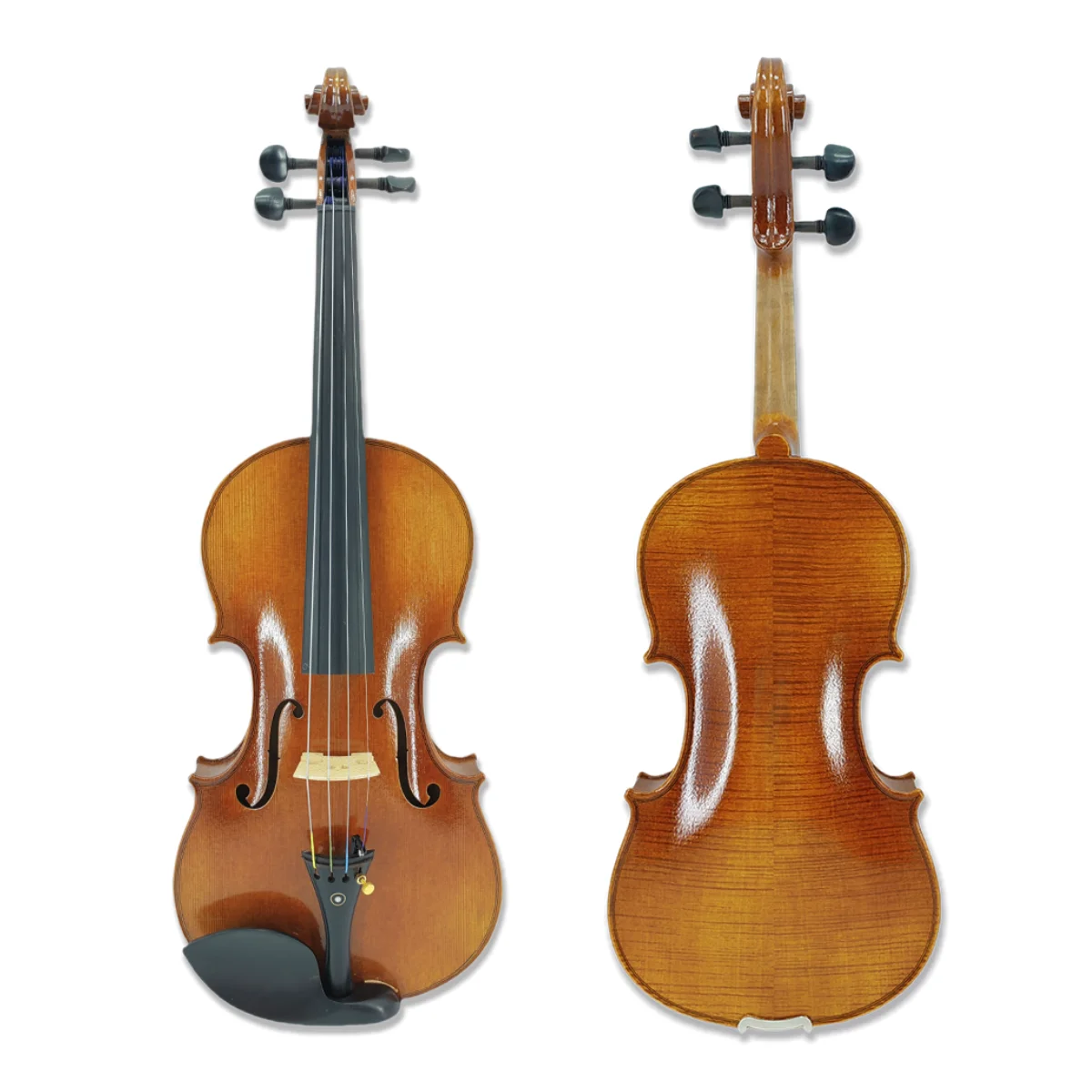 

New Master Acoustic Violin 4 String Flame Maple Wood Handmade Brazilwood bow Hard Case Lightweight Durable