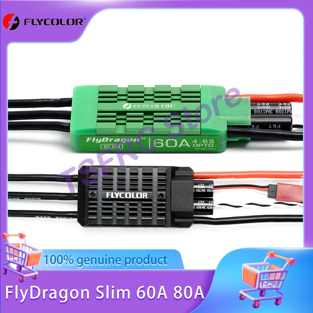 

Flycolor FlyDragon Slim 60A 80A мультироторная модель Машина для защиты растений ESC
