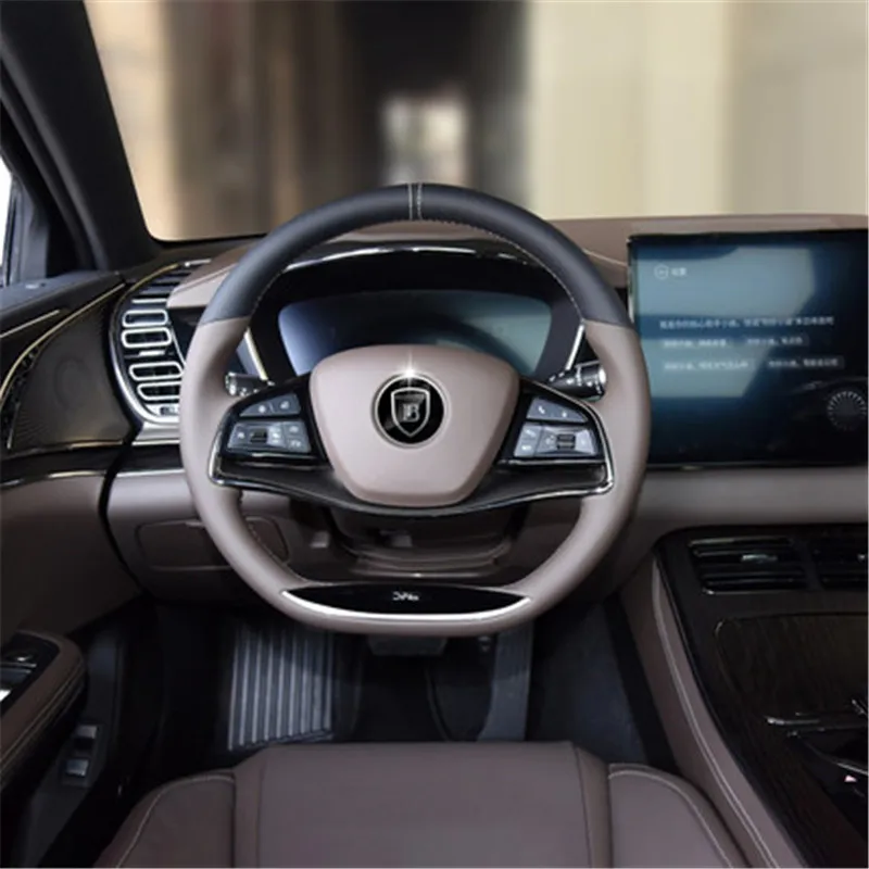 

Для BYD Han DM EV передняя сетка с логотипом, английская наклейка на руль, логотип на центр колеса