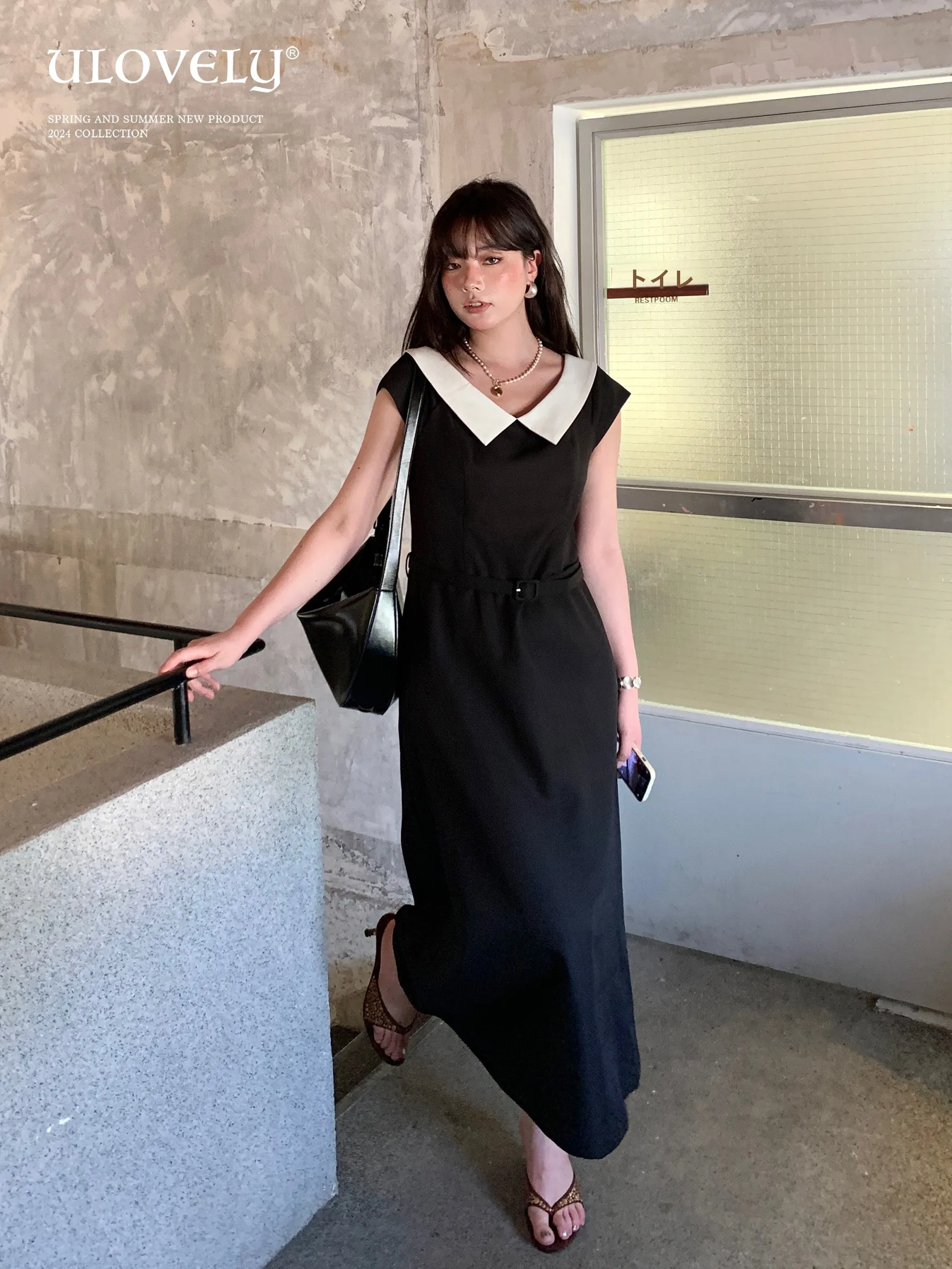 

Платье Ulovely больших размеров с поясом, черное, в стиле Хепберн, для полных женщин, с коротким рукавом, из смеси полиэстера и спандекса