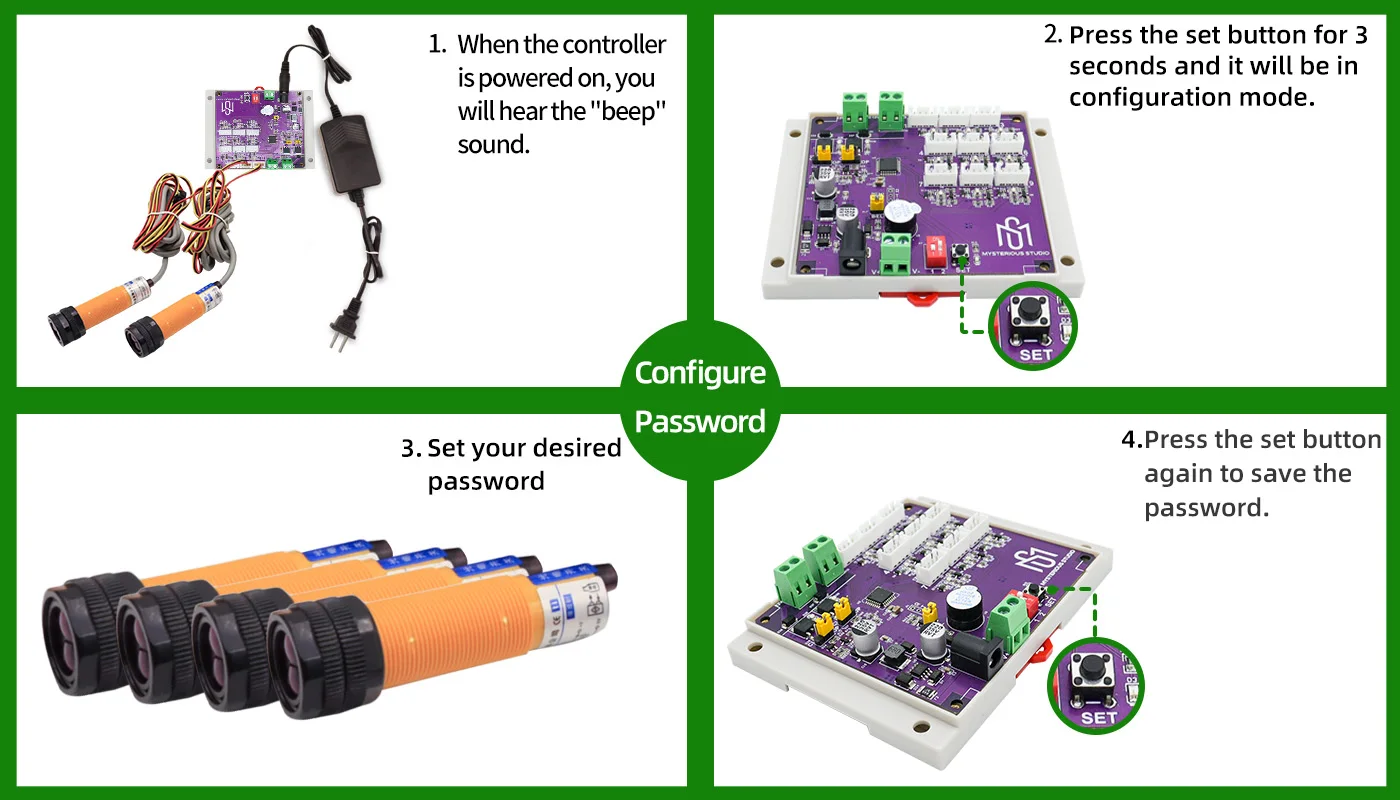 Mysterious Studio Escape Room Requisiten: Objektsensor – Legtegt jedes Objekt in der Nähe des Sensors auf, um das Puzzlespiel zu lösen. – Detail 9