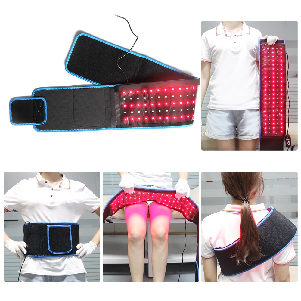 Red Light Therapy Waist Belt 850nm/660nm Red Infrared Light Therapy Belt For Burning Fat Slimming Relieving Pain Pad