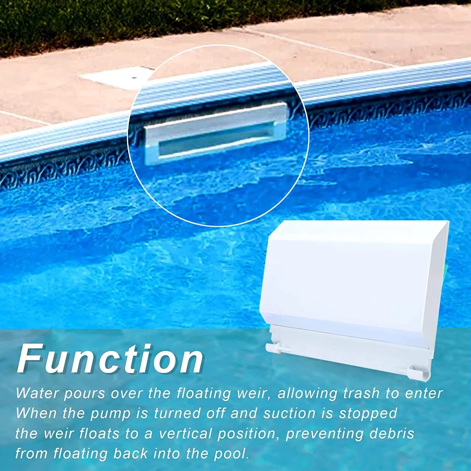 For Pentair 85001500 Skimmer Replacement Baffle Pool Flap Door Accessories S 20