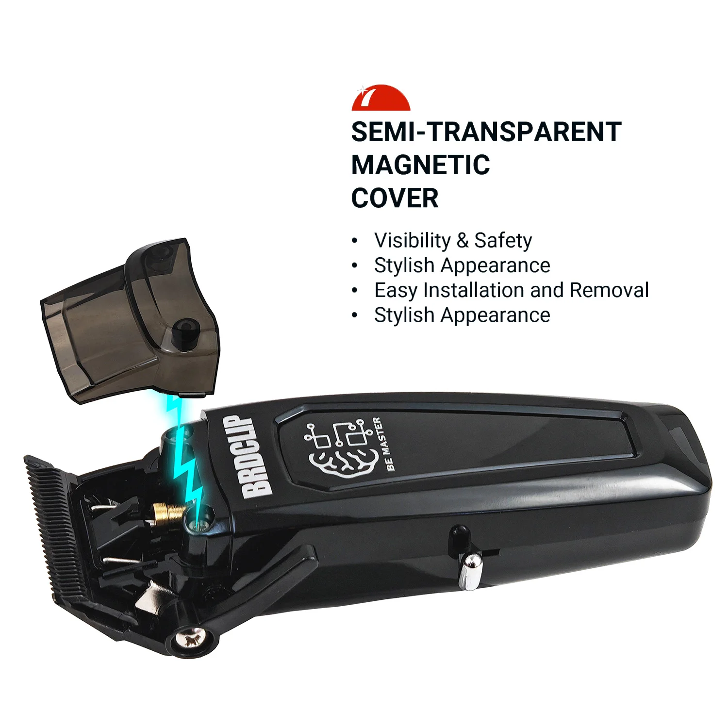 BRDCLIP 106 107 Professional Hair Clipper Kit Base Charger 7500RPM Hair Clipper DLC Blade 8000RPM Hair Trimmer Barber for Men