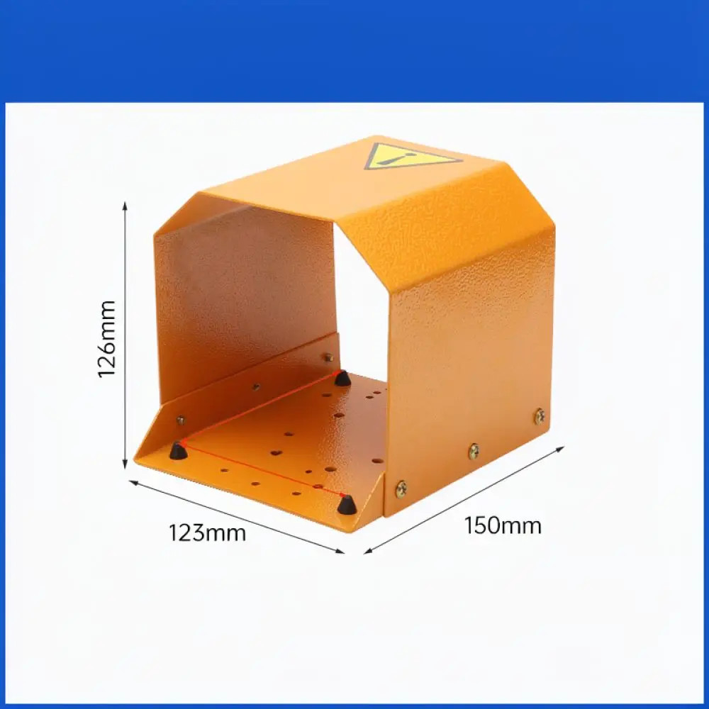 Universal Iron Guard Cover For TFS 201 Industrial Foot Switch Safety Shield For Electrical Control System Device
