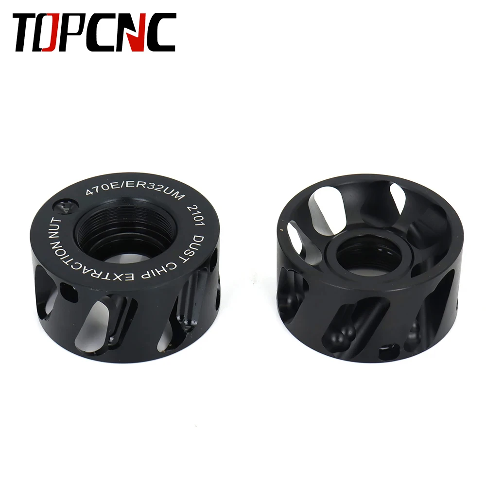 TOPCNC ER20 ER25 ER32 ER40 Vacuum Nut Speed 24000rpm Aluminum Anti-Rust Shock Absorption Professional Dust Removal Nut