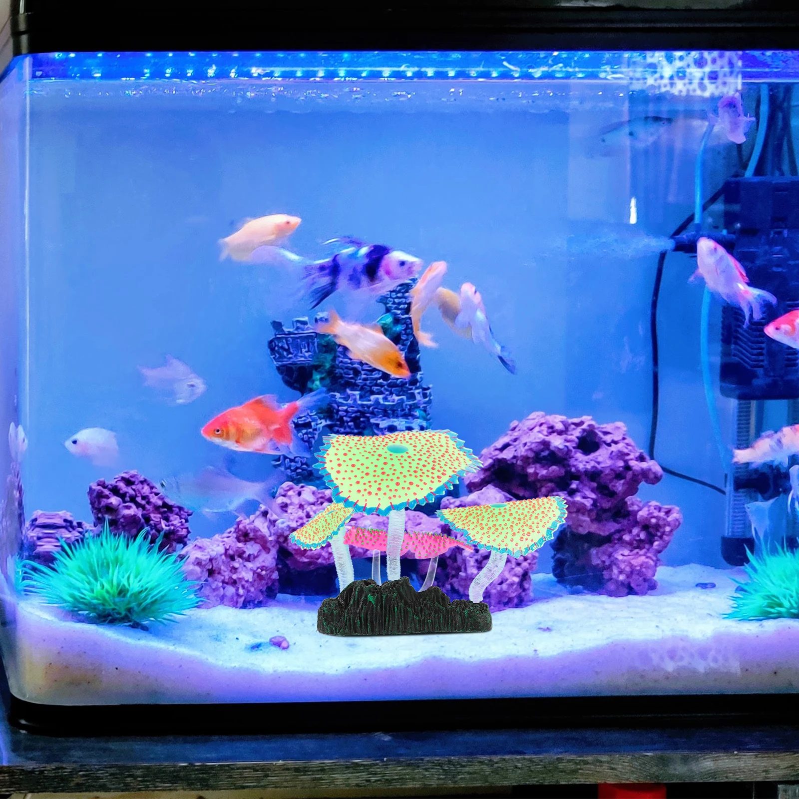 Aquarium Fake Coral Fish Tank Artificial Plant Decor Natural