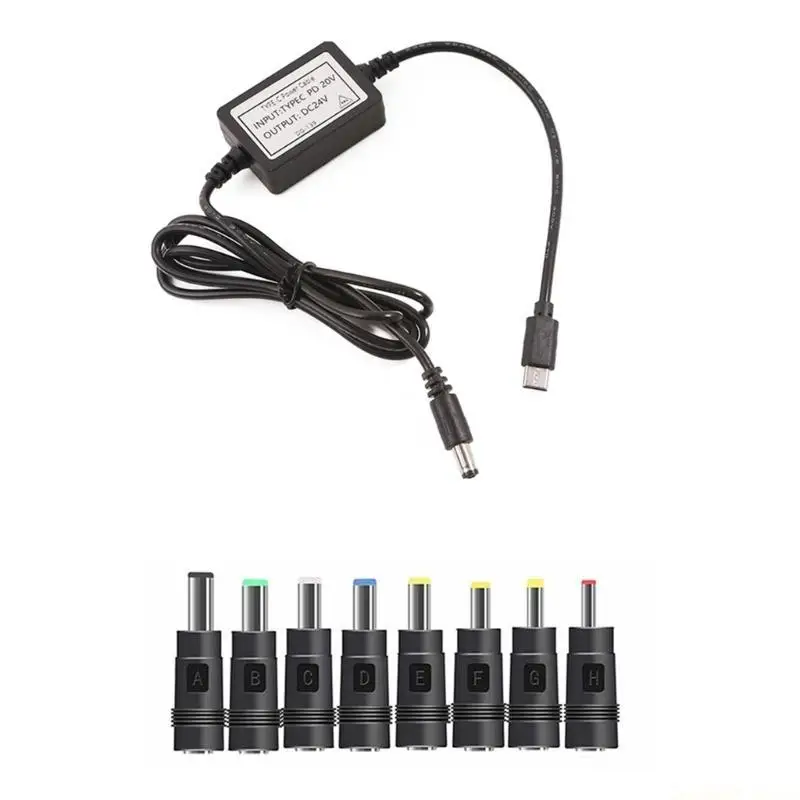 D0AB Varuious PD Adapter Cable with Various Connectors Charging Cable
