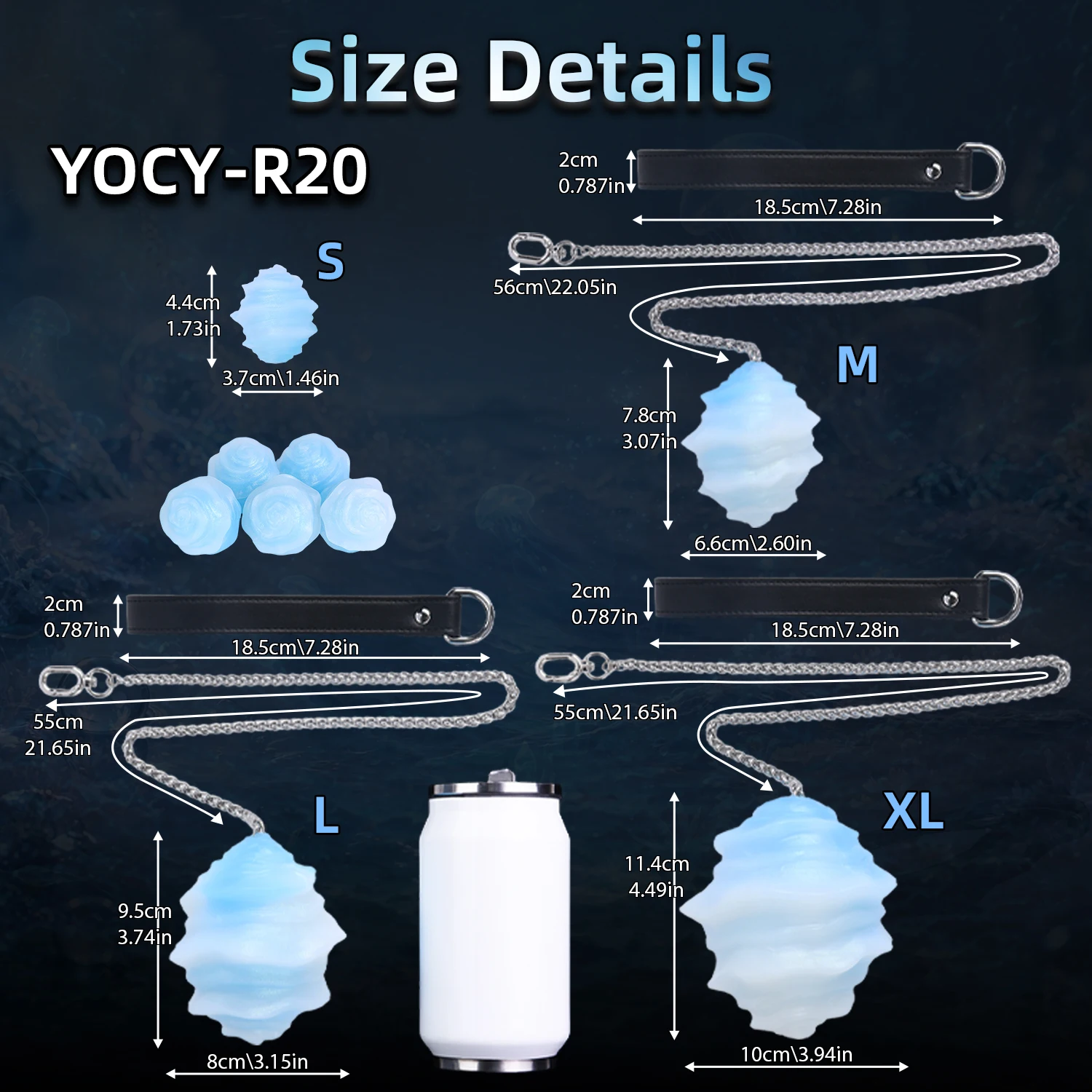 YOCY Anal Beads, Silicone Egg with Traction Chain, BDSM Sex Toys, Anal Dilation Training Aids, Unique Textured Butt Plug - view 2