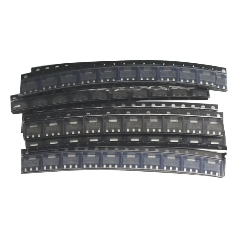 70PCS AMS1117 Voltage Regulator Kit 1.2V/1.5V/1.8V/2.5V/3.3V/5.0V/ADJ 1117 AMS1117 Each 10PCS NEW