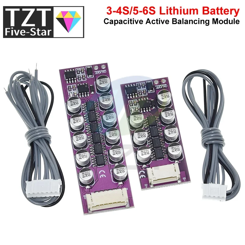 1.2A BMS 3S 4S 5S 6S 18650 Lithium Battery Active Equalization Board Li-ion LiFePo4 Balancer Energy Transfer Balance Capacitor view 3