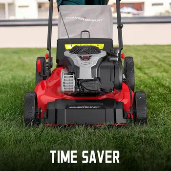 PowerSmart 自走式汽油割草機 21 英寸,配備 Briggs & Stratton E550 140cc 發動機,二合一碎草和集草功能 B8721S1 10 最佳銷售 自走式割草機 - №5