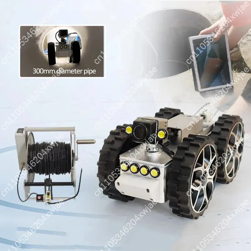 All-Terrain Drain Camera Robot SDK Programmable for Underwater Sewer Pipeline Inspection Engineering
