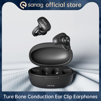 sanag B56 Wireless Bluetooth Earclip Bone Conduction Earphones IPX5 waterproof Headset High quality 40H battery life Headphone