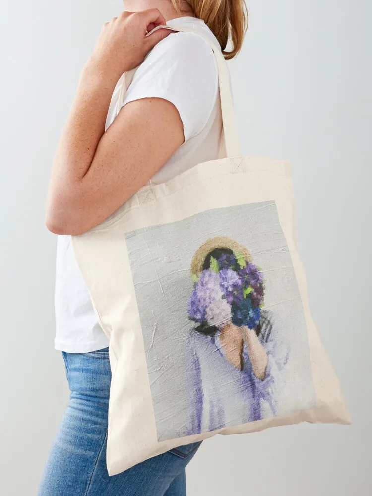 

Woman Flower Head Tote Bag custom fabric bag Custom bag sac pour femme hand ladies