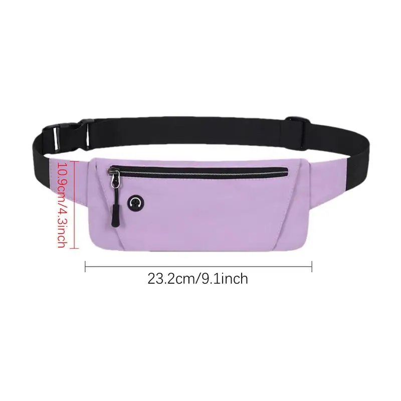 Ceinture de course réglable pour téléphone, sac banane, ceinture de marche étanche, poudres de course unisexes pour la salle de sport, à la mode