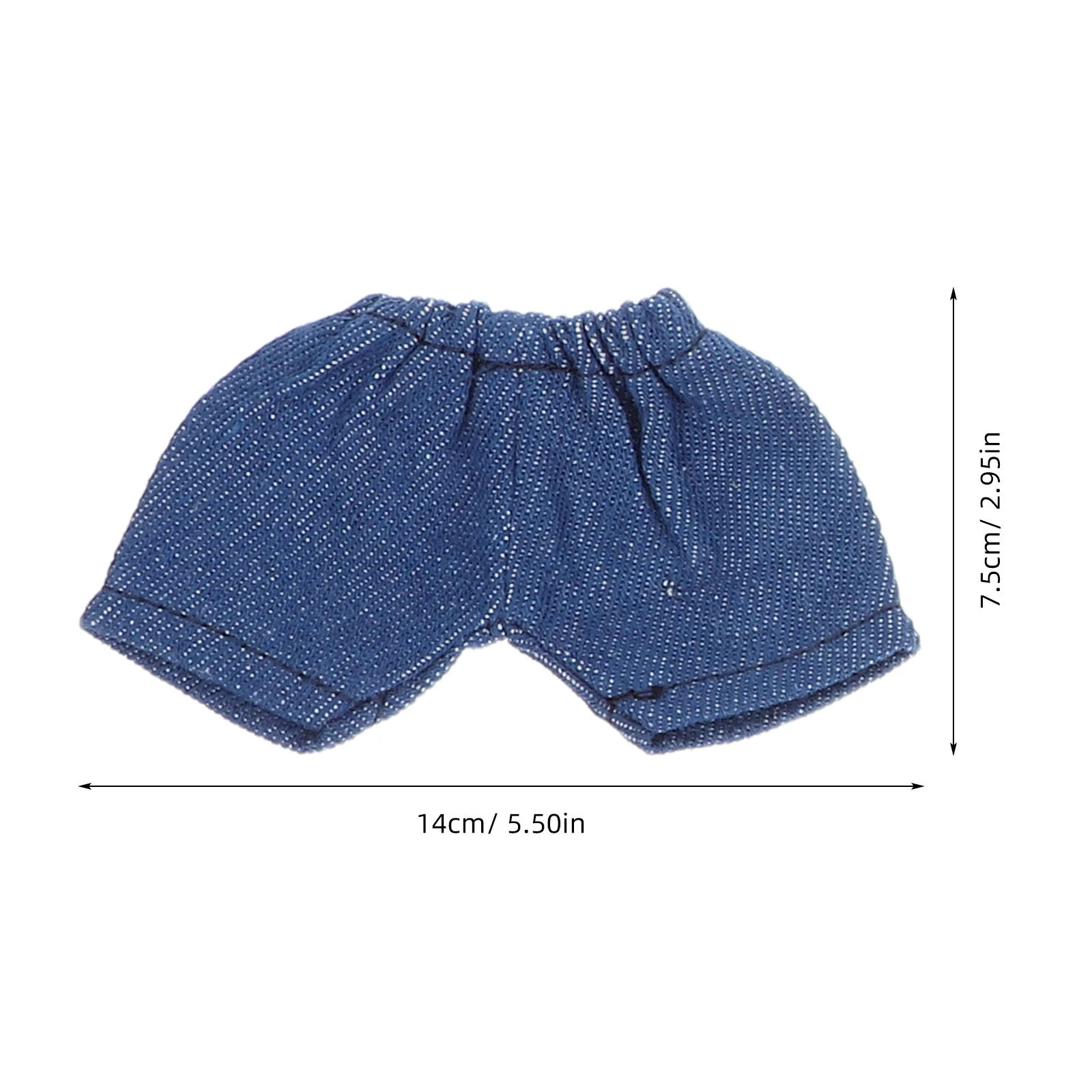 5 pçs 20cm calças tecido macio cintura elástica para roupas de pelúcia cena em miniatura acessórios do bebê calças curtas