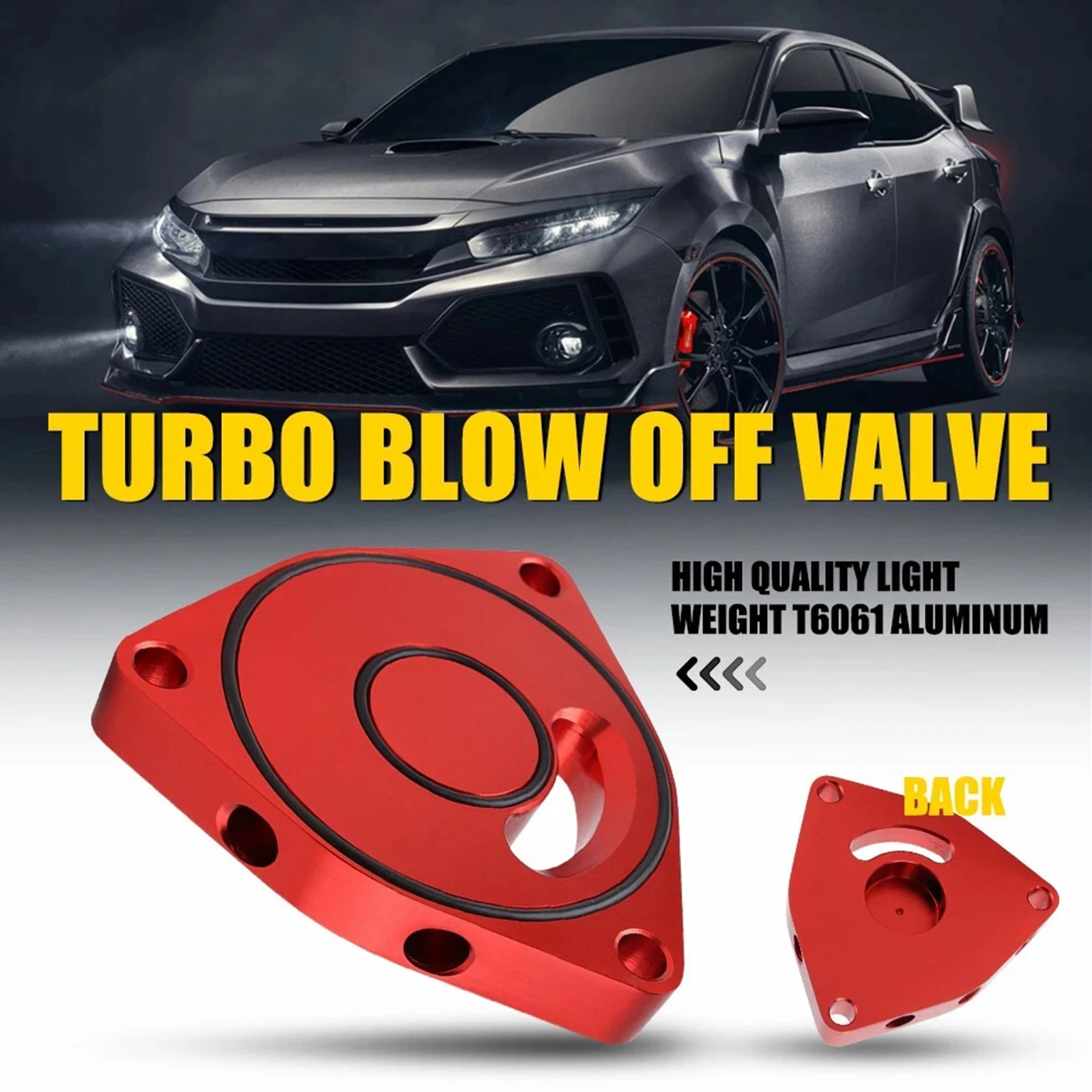 Turbo Blow Off Ventilplatte BOV Spacer Billet Ersatz für Honda Civic 2015-2021 BOV Billet