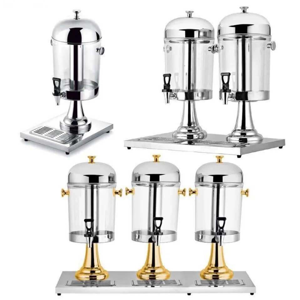 

Stainless steel juice tripod PC transparent visual material hotel restaurant large capacity