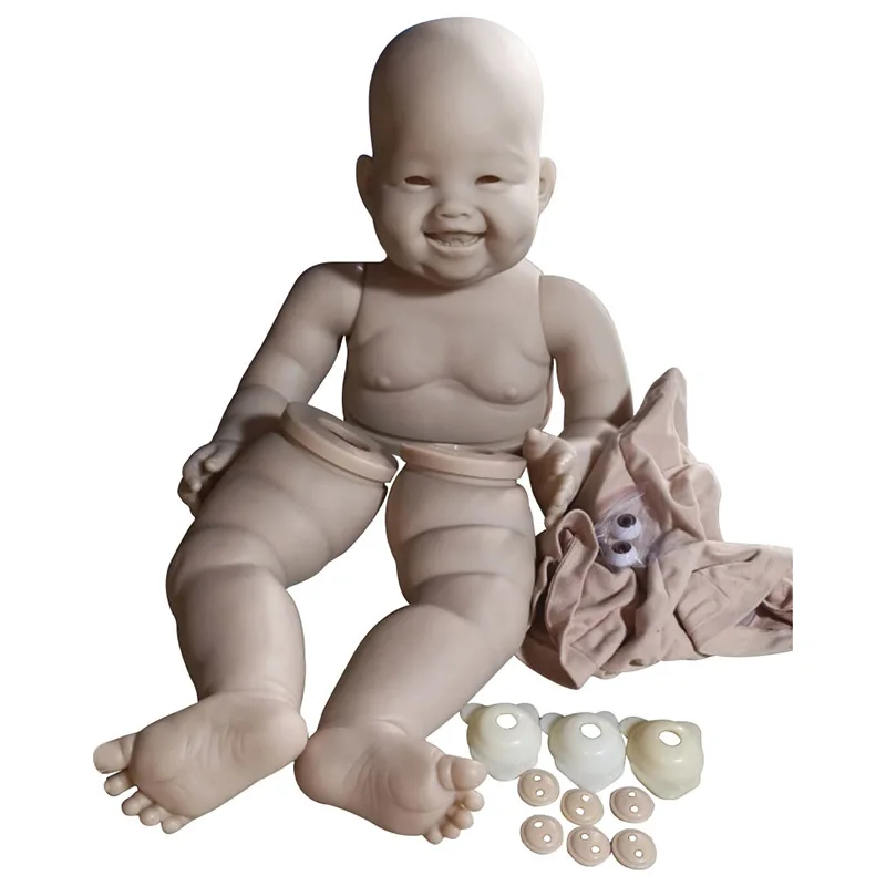 أجزاء دمية غير مكتملة غير مطلية مقاس 28 بوصة MinMin مجموعة دمية تولد من جديد بلون فارغ