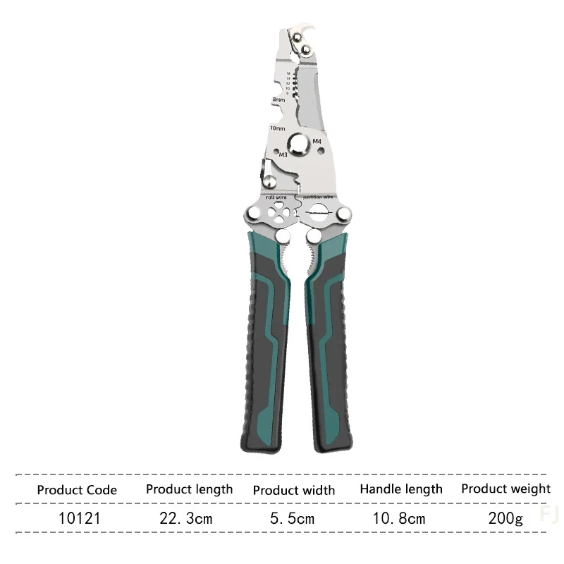 [YU] Pince coupable pliable 18 en 1, dénudeur de fil, pince coupante multifonctionnelle améliorée pour outils de coupe de cisaillement de fil