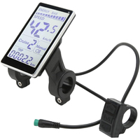 Electric Scooter LCD Meter 5 Pin 24V 36V 48V 60V Universal E Bike M5 LCD Panel Screen for 31.8 22.2mm Electric Bikes