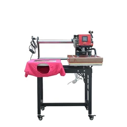 NO MOQ Laser Light Dual Worktable Black Pneumatic T-shirt Sublimation Auto Open Flatbed Printing Heat Press Machine