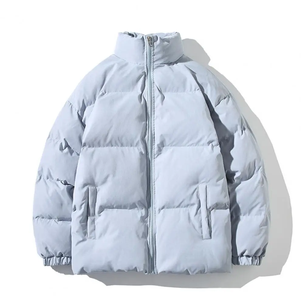 Manteau en coton matelassé pour hommes avec poches à col montant, vêtements d'extérieur d'hiver chauds, toutes saisons, Fit for Cold