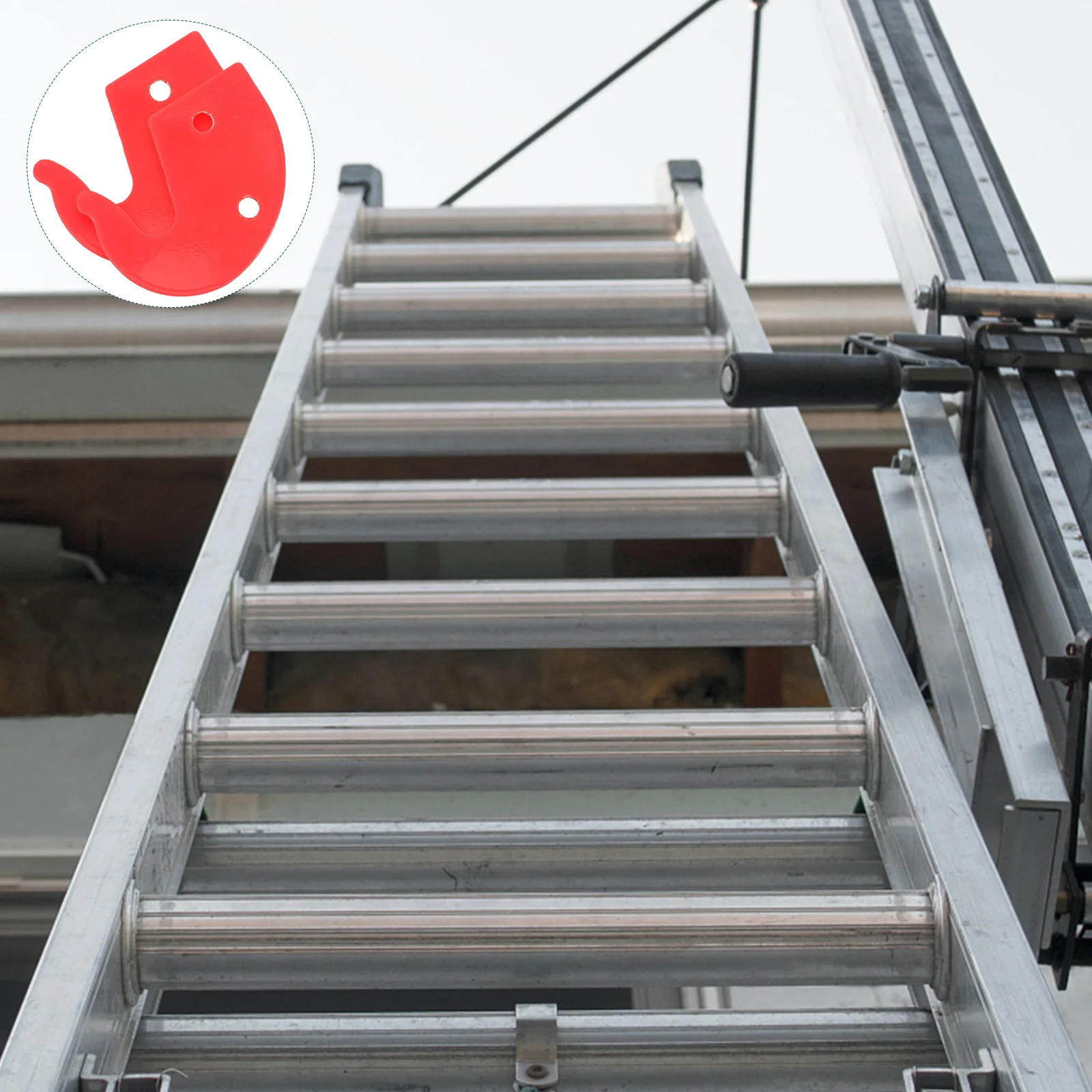 

2 Pcs Hook Elevator Heavy Duty Hooks Ladder for Roofing Aluminum Alloy Climbing Wall