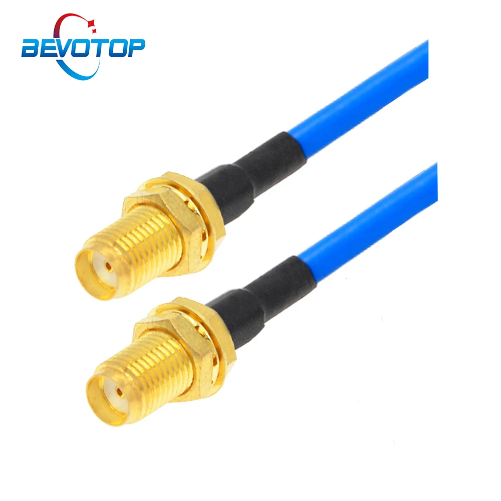 SMA Female to SMA Female Bulkhead RG402 Pigtail 50 Ohm Low Loss RF Coaxial Cable High Frequency Test Cable