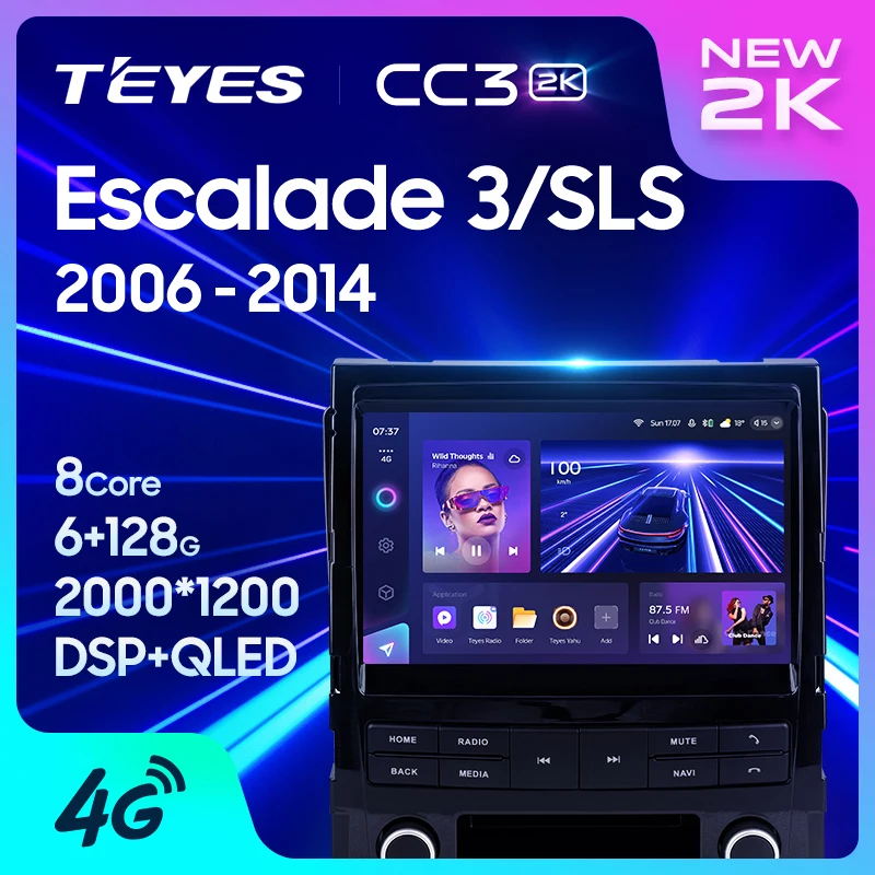 TEYES CC3 2K For Cadillac Escalade 3 GMT900 2006 - 2014 SLS 2007 - 2012 Car Radio Multimedia Video Player Navigation stereo GPS Android 10 No 2din 2 din dvd